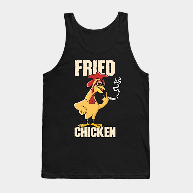 Fried Chicken Drumstick Nuggets Wings Breadcrumbs Tank Top by Tom´s TeeStore